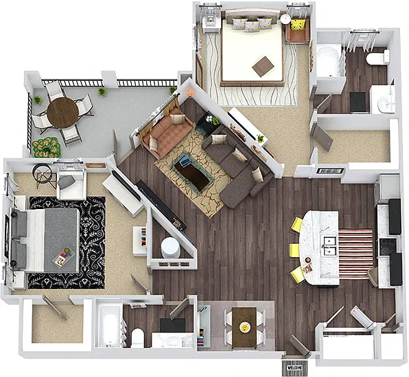 Floor plan The Driftwood