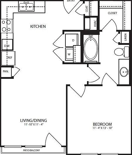 A2-1 floor plan Landmark On Lovers