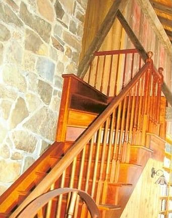 Looking Up Cherry Stairway