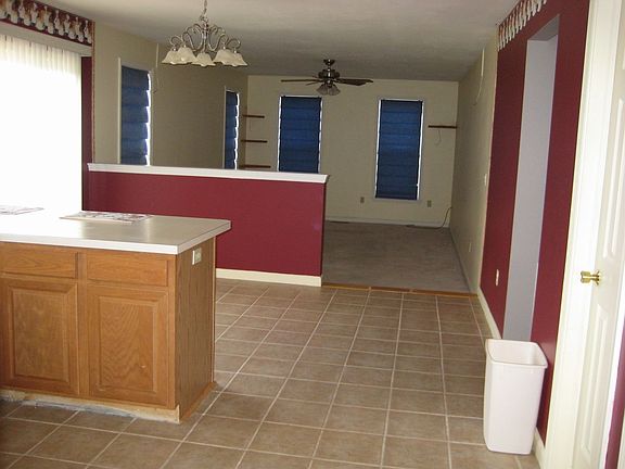 View of family room from kitchen