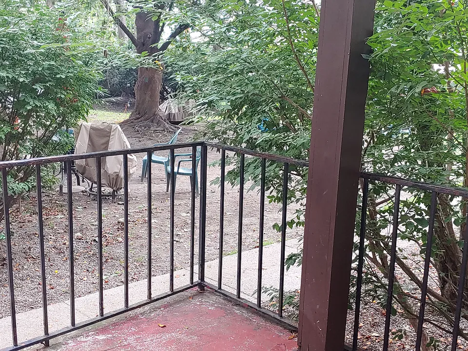 Private back porch