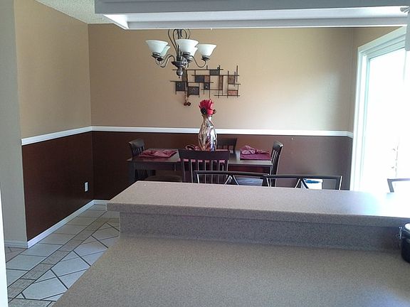 Kitchen into dining room