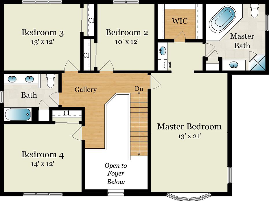 2nd Level Floor Plan