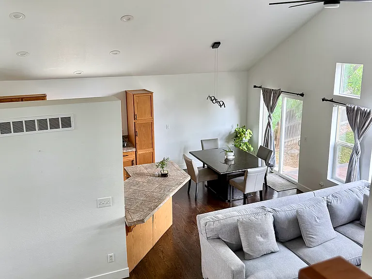 Kitchen and Living Room Space