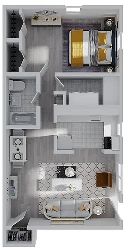 Floor plan One Bedroom