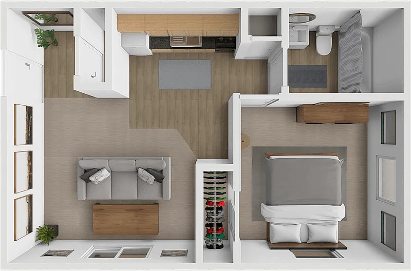 Floor plan The Oak