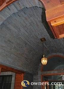 Stonework in entry way