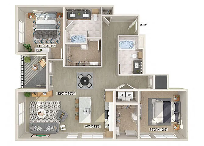 Floor plan B6