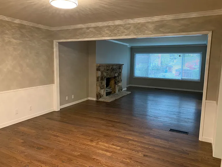 Dining room looking into Living Room