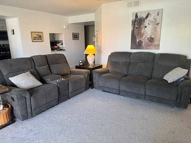 Living Room with Reclining Sofas