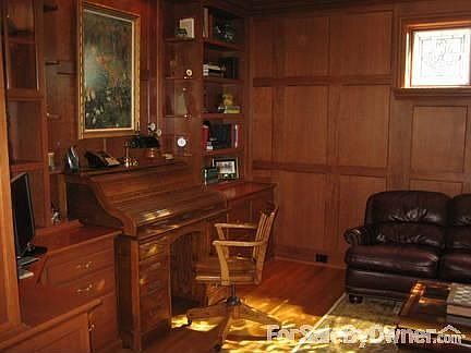 Cherry paneled study