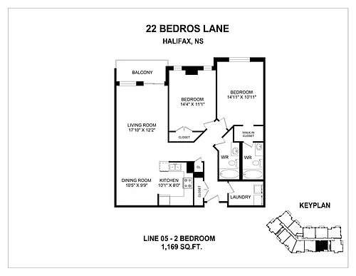 Floor plan 2 Bedroom 2 Bed 2 Bath