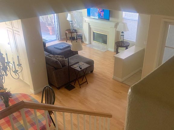 View from 2nd floor, bright living space