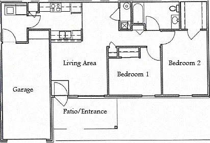 Floor plan 2 Bedroom
