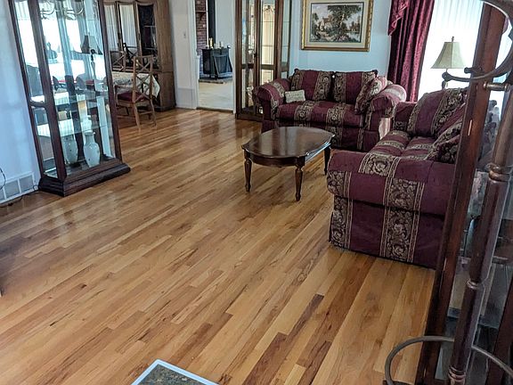 Formal living room, Beautiful refinished hardwood floor