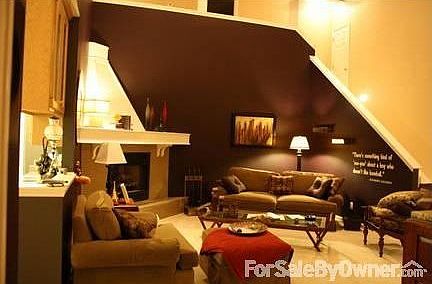 Great room from dining room : Open floor plan, fresh paint throughout.