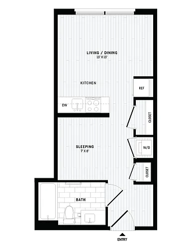 Floor plan Studio-A5 IZ
