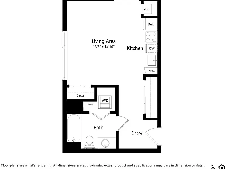S9 | Studio | 445 SF S9 | Studio | 445 SF