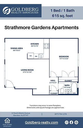 Floor plan One Bedroom