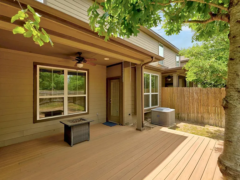 Spacious custom deck