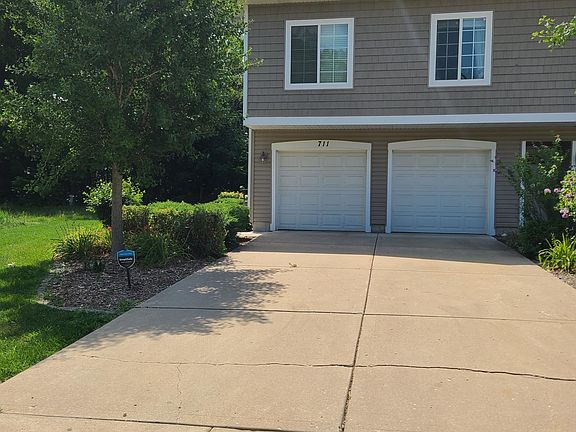 Attached, deep 2 car garage.