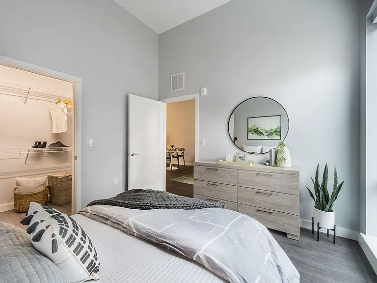 Bedroom Peering Into Living Space