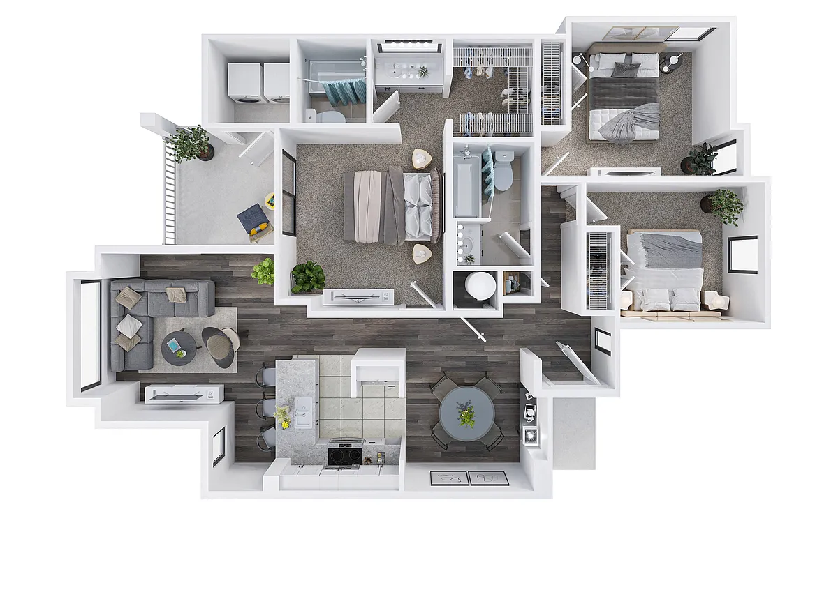 Floor plan Three Bedroom