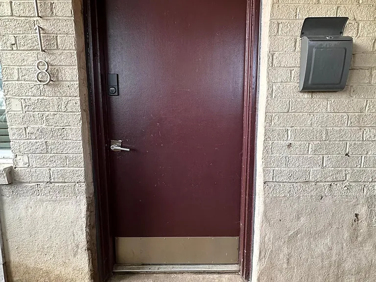 Entrance with key-less entry.