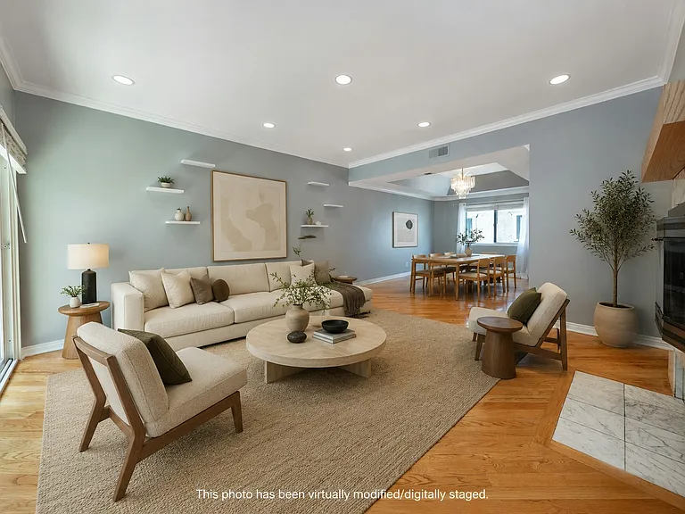 Living Room/Dining Area (virtually staged/digitally altered)