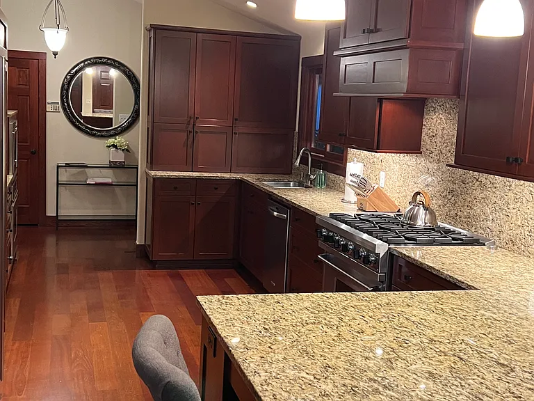 View from the laundry room toward the front door.