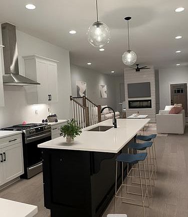 Kitchen with Eat At Bar