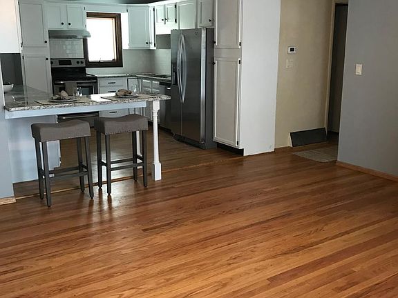 Living room looking at kitchen