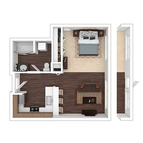 Floor plan Studio A5