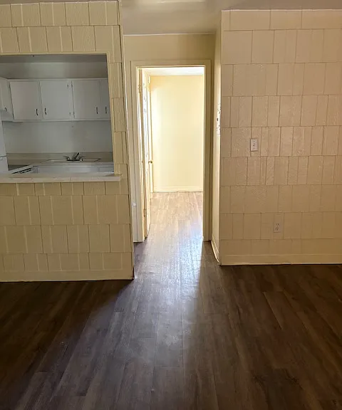 Hallway to kitchen and bedroom