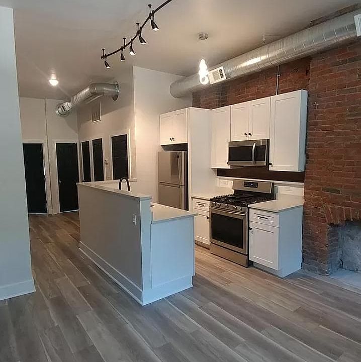 kitchen and dining area