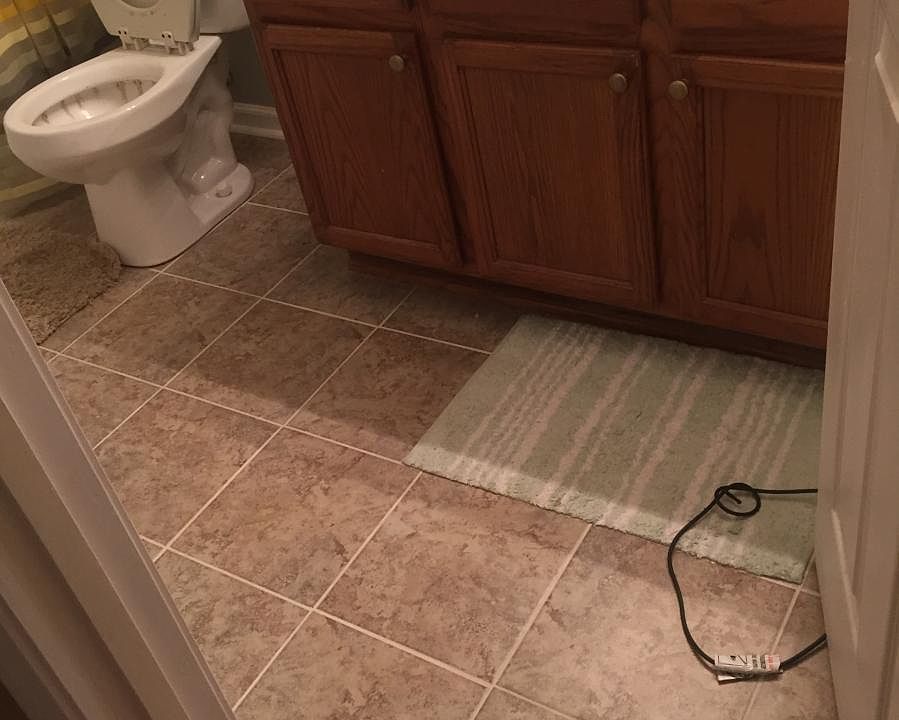 New bathroom floor