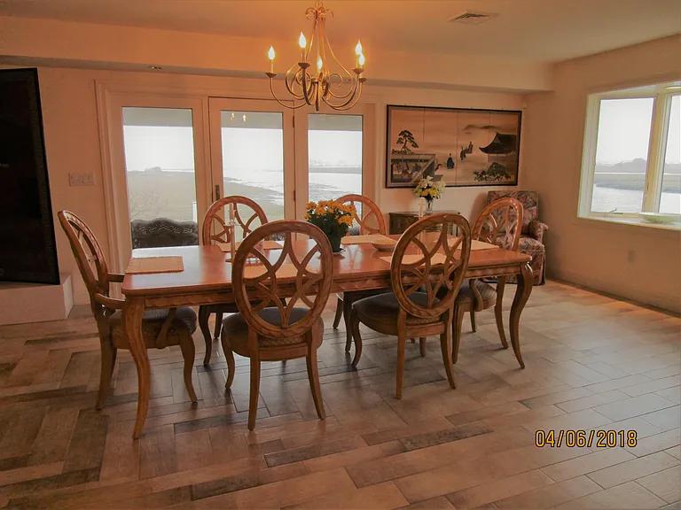 dining area - seating for eight - views to south and west
