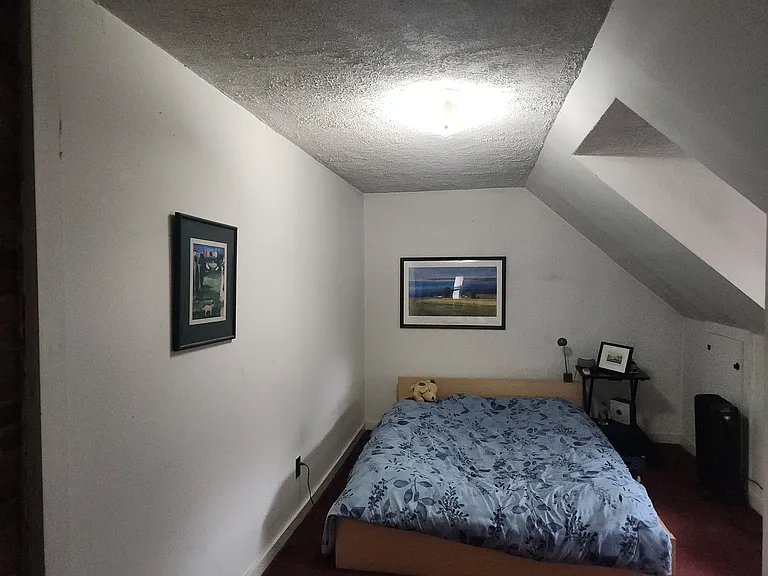 bedroom with storage areas