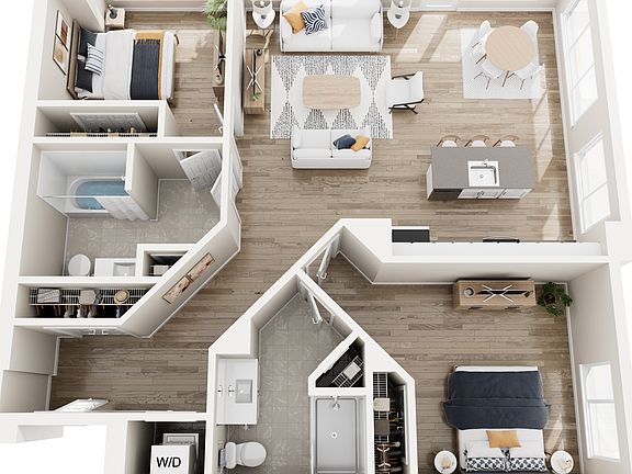 Two Bedroom Corner w/ Balcony