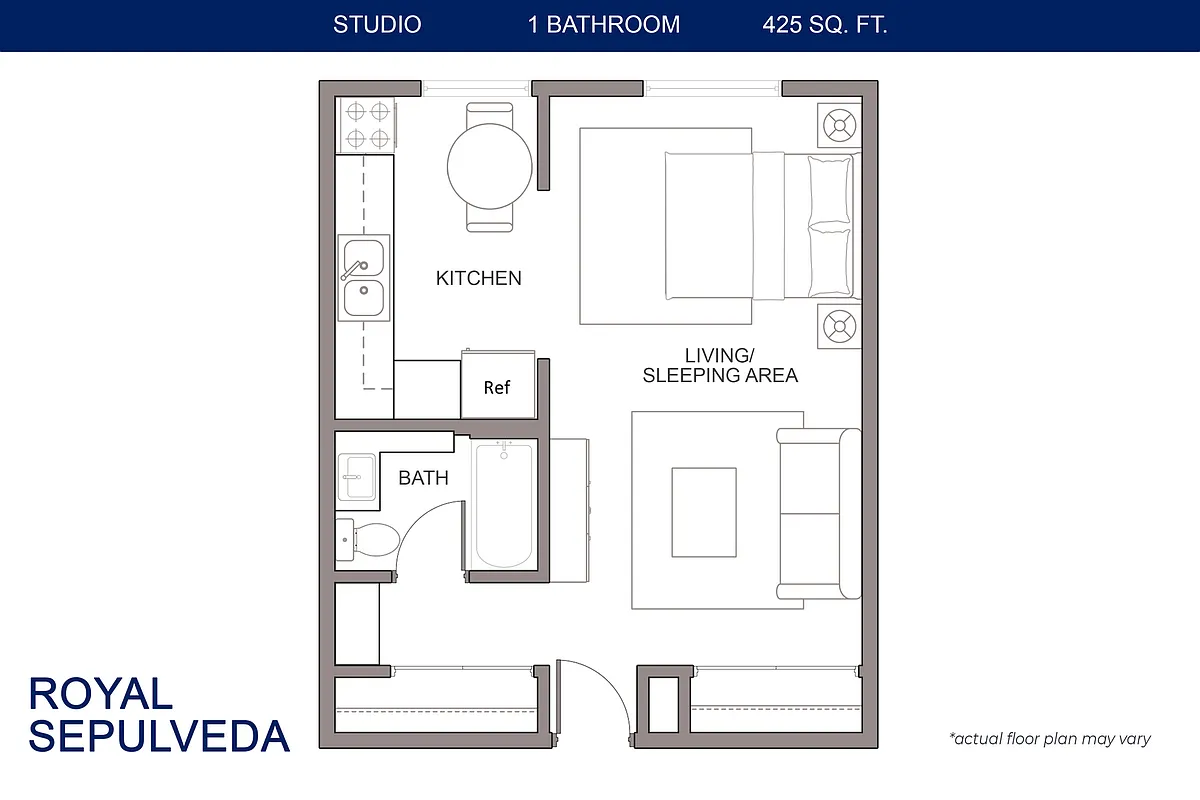 Floor plan Studio