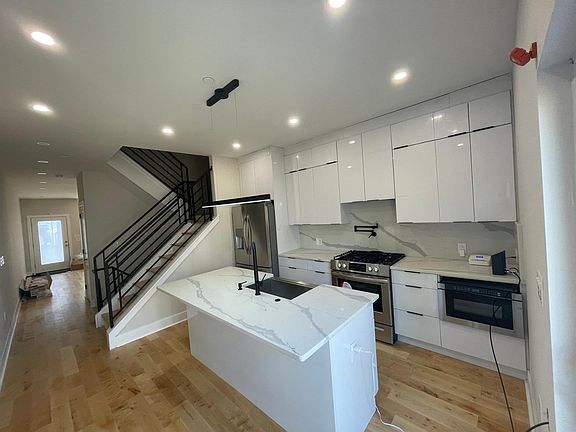 kitchen through living room