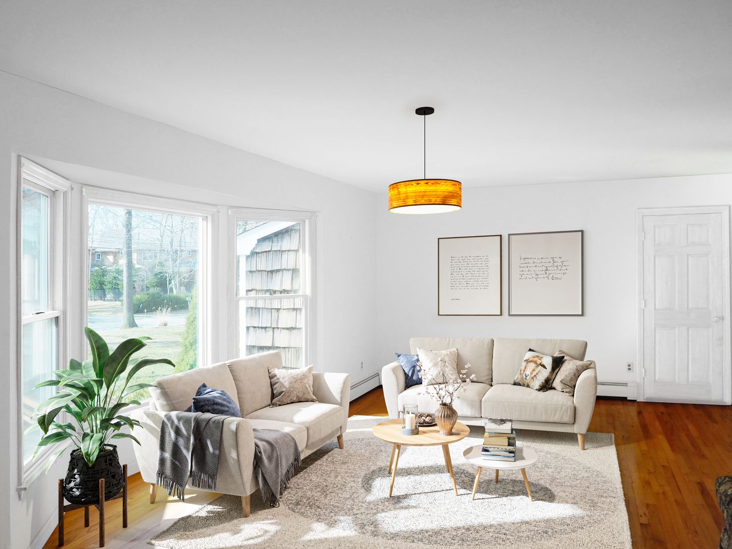  Living Room Virtually Staged