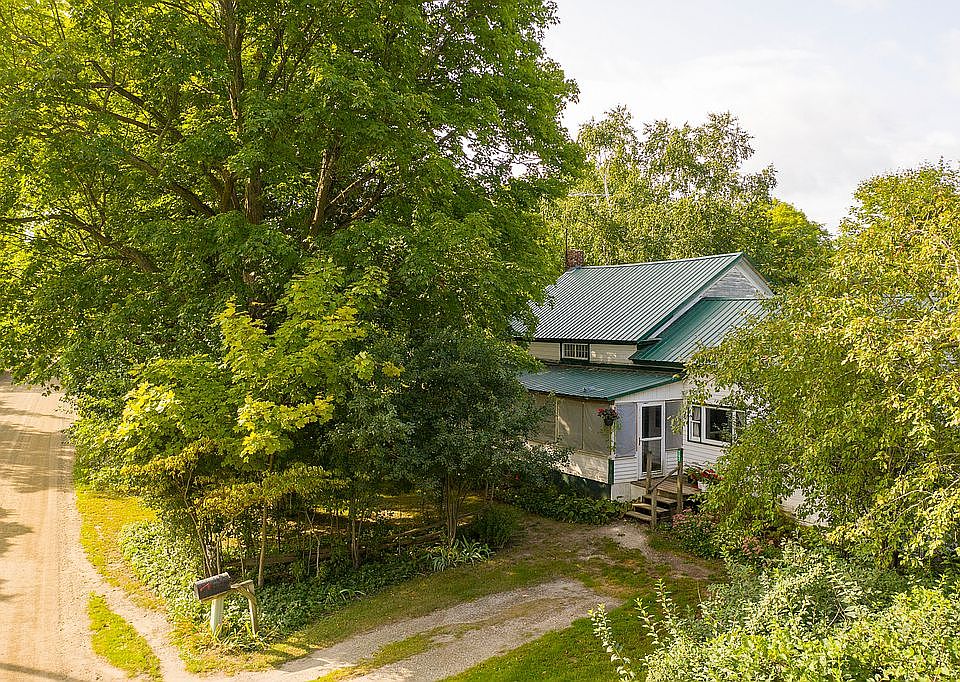 Drone view of house