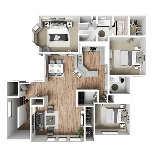 Floor plan 3 X 2 A