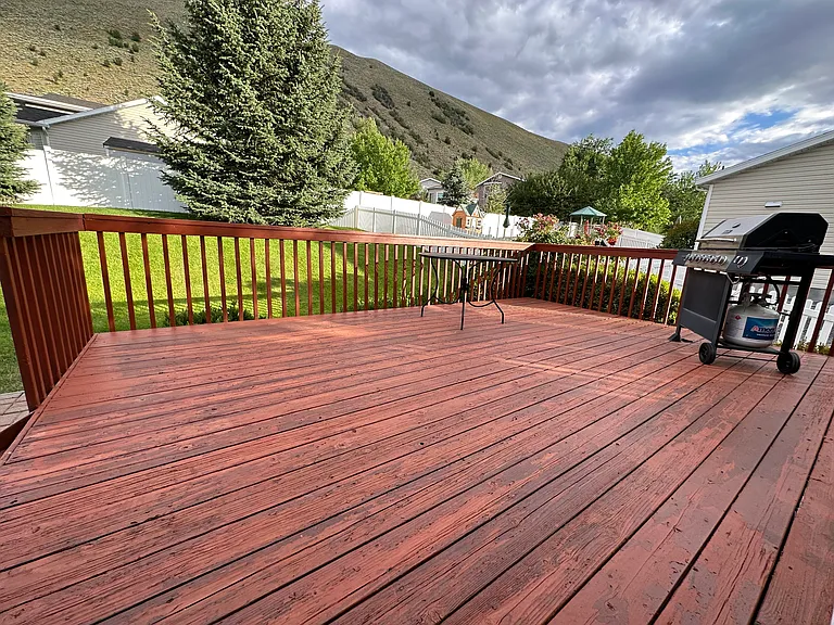 Rear deck
