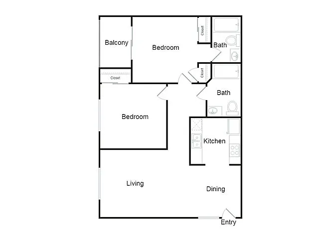 Floor plan B20D