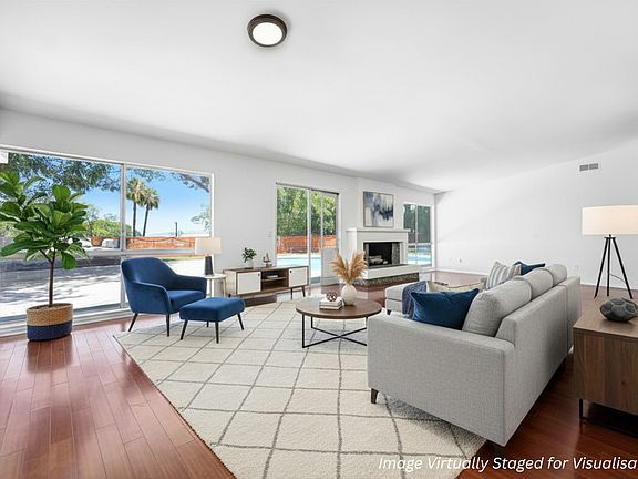 Living room staged