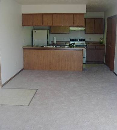 Living room and kitchen