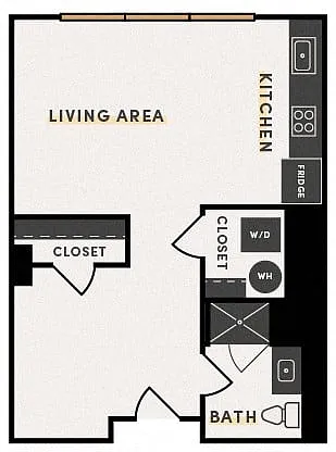 Floor plan Studio A