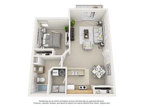 Floor plan Abbey I & II